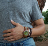 WeWood Date Brown/Army